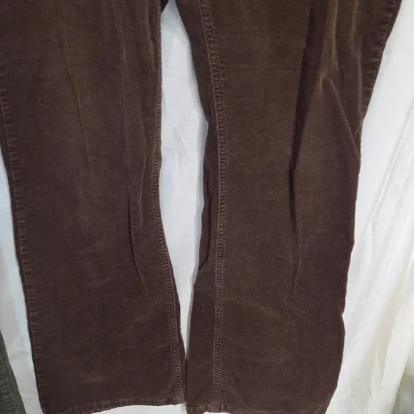 Coldwater Creek Corduroy Pants in Olive and Burgundy Sz 14 - Picture 3 of 15
